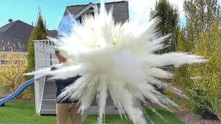 Whats inside EXPLODING Fire Extinguisher Balls?