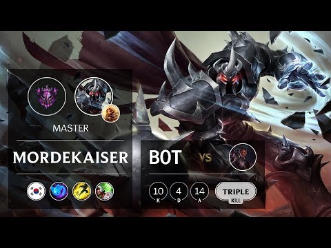 Mordekaiser Bot vs Lucian - KR Master Patch 9.11