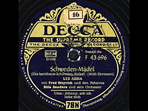 Schweden-Mädel - LYS ASSIA mit Fred Weyrich Und Den Peheiros, Béla Sanders Und Sein Orchester (1954)