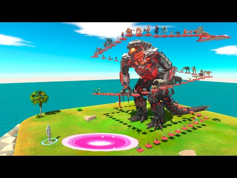 FPS Parkour Around New Mechagodzilla and Evolve into a Kaiju - Animal Revolt Battle Simulator