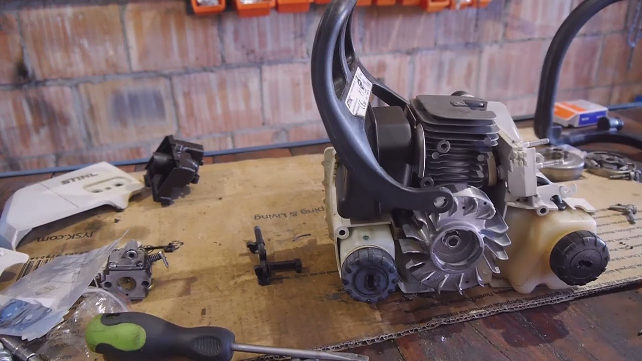 #RPGarażow. Stihl ms 180. Montaż krok po kroku. Próba odpalenia. Co dalej w planach ;)
