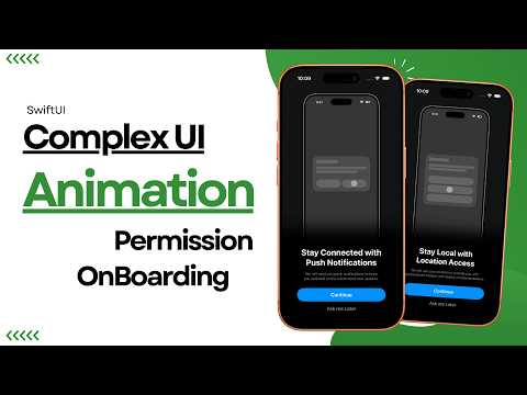 Complex UI Animation: Permission OnBoarding Animation Using SwiftUI | KeyFrames | Xcode 26 thumbnail