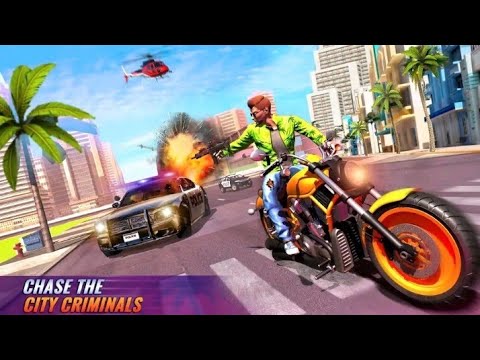 US Police Bike Gangster Chase: New Bike Games 2020 l Android games play