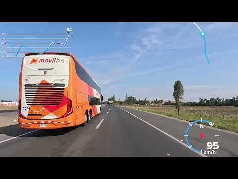 Road Trips - Roads of Perú - from Huaura (Lima) Km 153 to Cajacay (Ancash) Km 90 - GPS - 4K