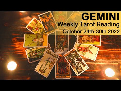 GEMINI WEEKLY TAROT READING "DEPARTING OFFER GEMINI" October 24th to 30th 2022 #tarotreading