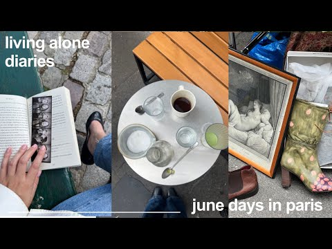 june days living alone in paris | flea markets, friends and solo dates