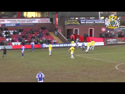 Body Slam In Worcester City Vs Stockport County Football Game