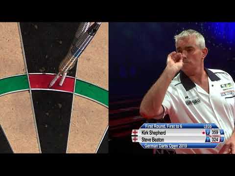 Nine-Darter! Steve Beaton v Kirk Shepherd - 2019 German Darts Open