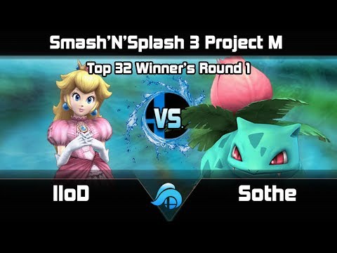 Smash n Splash 3 Project M Top 32 Winners Rd. 1 - lloD (Peach) vs. Sothe (Ivysaur)