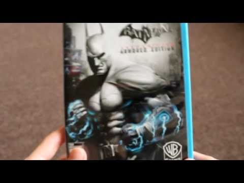 Unboxing Batman Arkham City Armored Edition Nintendo WII U Rocksteady WB games DC