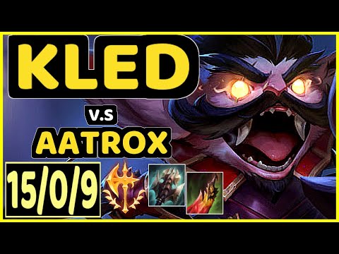 FINN (KLED) vs AATROX - 15/0/9 KDA TOP CHALLENGER GAMEPLAY - EUW