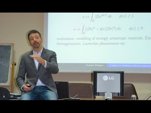 Giuseppe Mingione - A Primer on Nonlinear Calderón-Zygmund Theory