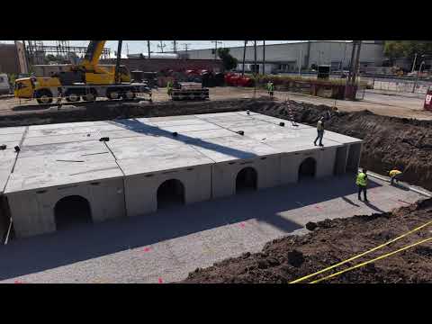 StormTrap Installation - Forest Park, IL - Trine Construction Corp