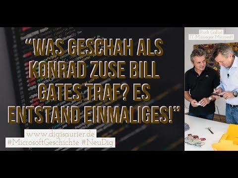 ALS SICH KONRAD ZUSE UND BILL GATES AUF DER CEBIT TRAFEN * DIE UNGLAUBLICHE TELEFONKARTEN GESCHICHTE