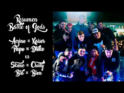 Aczino, Kaiser, Dtoke y Papo vs Skone, Chuty, BTA y Blon l Resumen 4 vs 4 Battle of Gods