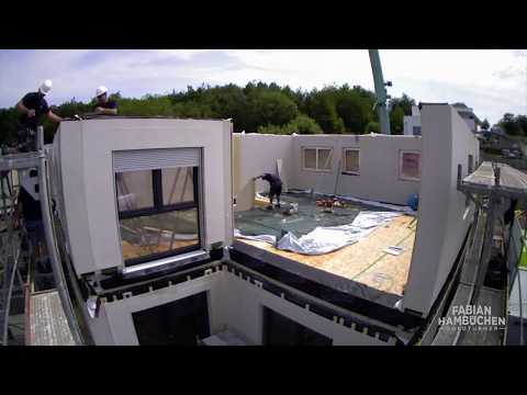 Die Montage (im Zeitraffer) – Olympiasieger Fabian Hambüchen baut ein KAMPA Haus