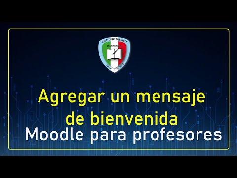 03  Mensaje de bienvenida para un curso