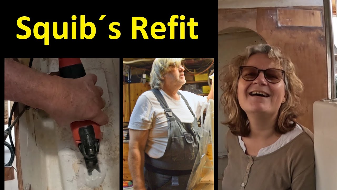 Squib's Refit - DIY hot water boiler insulation - Painting the steering pedestal interior - Positioning the battery /52
