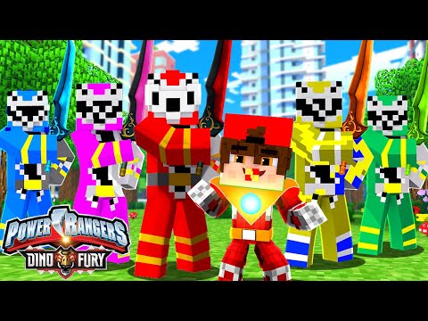 Minecraft - Who's Your Family? TREVIN FOI ADOTADO PELOS POWER RANGERS ! Power Rangers: Dino Fury