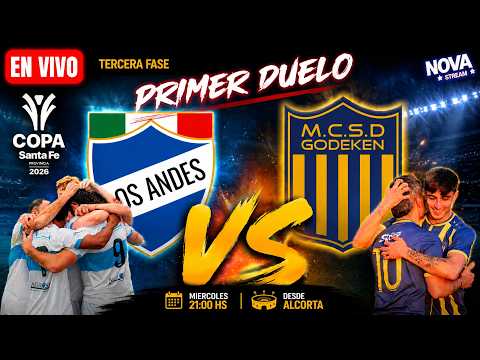 ⚽ EN VIVO | LOS ANDES vs DEPORITVO GODEKEN | COPA SANTA FE 2026 | TERCERA FASE IDA