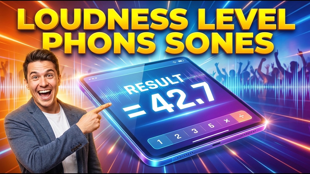 Loudness Level Phons Sones Interactive Calculator