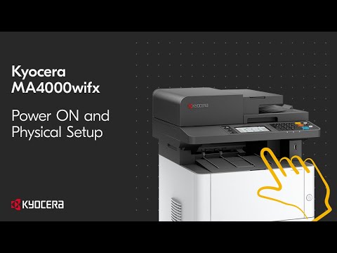 Kyocera MA4000x — первое включение и проводная сеть