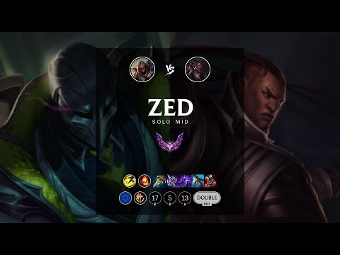 Zed Mid vs Lucian - EUW Master Patch 12.13