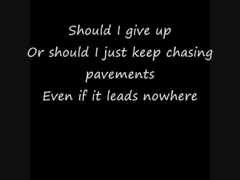 Chasing Pavements - Adele (lyrics)