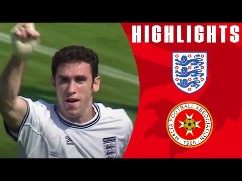 Heskey and Keown Goals Help England Beat Malta | Malta 1-2 England (2000) | From The Archive