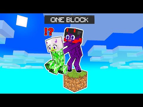 SheyyynPlayz - Minecraft But We're MOBS on ONE BLOCK!