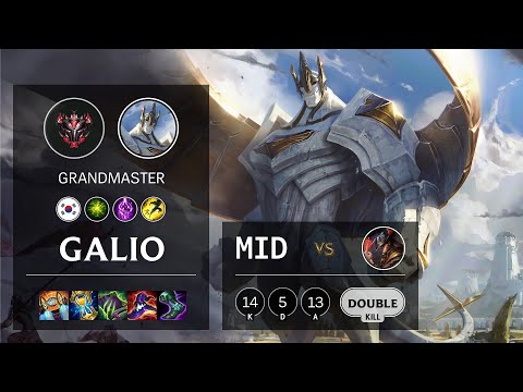 Galio Mid vs Twisted Fate - KR Grandmaster Patch 11.10