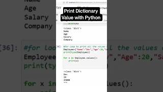Python For Loop Dictionary Example for Beginners #python #ai