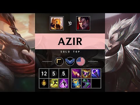 Azir Top vs Darius - NA Diamond Patch 25.07