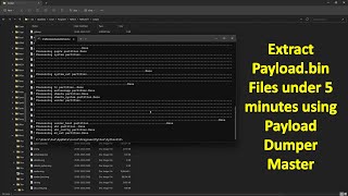 How To Extract Payload.bin To Get img Files | Computer | Android Payload Dumper Tutorial