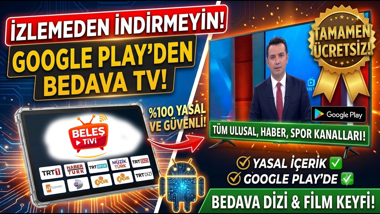 Google Play'deki En İyi ÜCRETSİZ TV Uygulamalarından Birini Buldum! (Tamamen Yasal)
