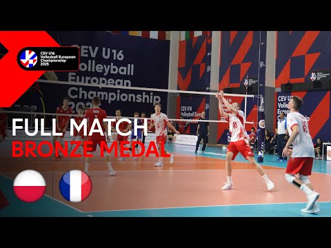 Full Match | Poland vs. France | CEV U16 Volleyball European Championship 2025 | Men (Bronze Medal)