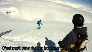 preview picture of video 'Powder paradise - Jour de poudre sur le glacier de La Grave - Freeride'
