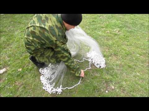 АЗОВ СЕТИ | Кастинговая сеть с Диаметром 8 метров заброс на траве (azovseti.ru)