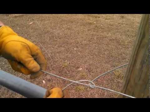 Tying Off High Tensile Wire