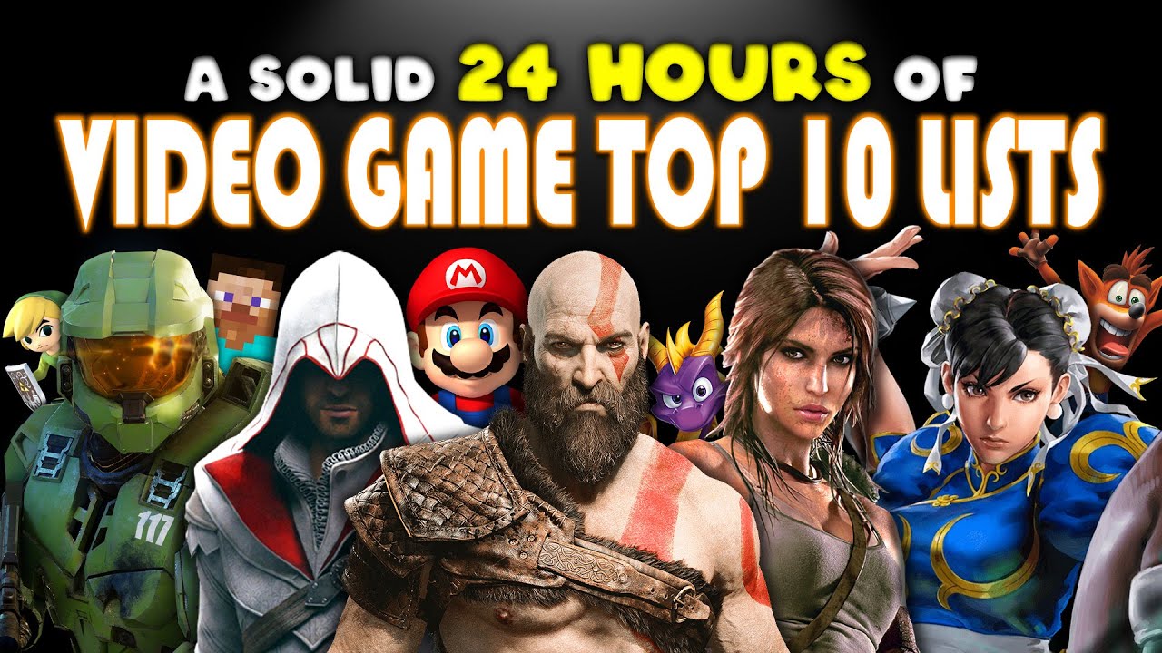 A Solid 24 HOURS Of Video Game Top 10 Lists