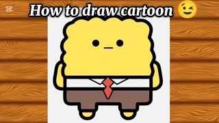 How to draw a cartoon character 😀 step by step drawing for beginners 😉