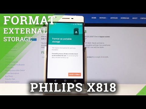 How Format SD Card in PHILIPS X818 - Clear SD Memory