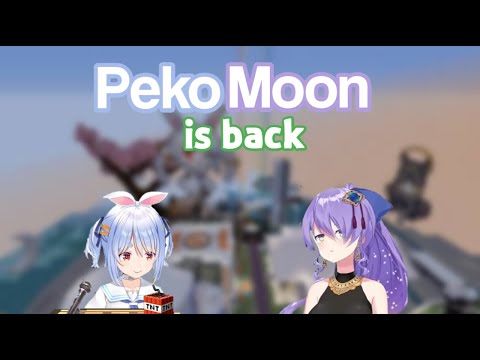 Roizumi Clips - Finally Moona meets Pekora again in Minecraft 【Moona Hoshinova hololive ID Gen 1】