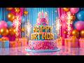 Happy Birthday Song Celebration Video With Cake Balloons