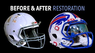 Restoring an old football helmet