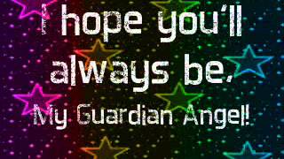 Guardian Angel  Let it Shine Lyrics on Screen