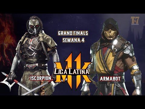 GRAND FINALS - iScorpion Vs Armabot - Kabal vs Scorpion - MK11 Liga Latina México  Semana 5
