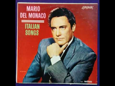 ITALIAN SONGS - MARIO DEL MONACO (LP, UK, 196?)
