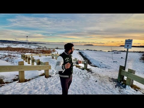 Atlantic Ocean from Tin Can Beach - via Walk from Uptown Saint John NB