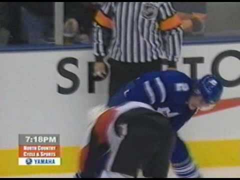 Chris Neil vs Luke Schenn Oct 25, 2008